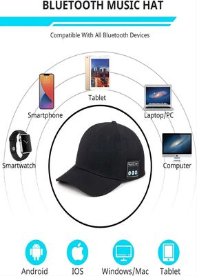 二重bluetoothのスピーカーの家族、ヒップホップのための最もよいギフトとして洗濯できる無線bluetoothのスピーカーが付いている音楽帽子