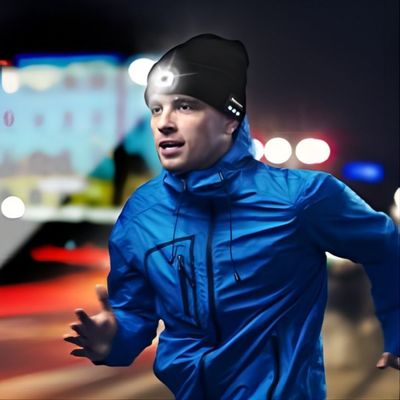 人、女性、Teenagesのための大きいギフトとしてライト、無線ヘッドホーン及びヘッドライトが付いているBluetoothの帽子