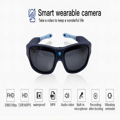 1080P HDのカメラ ガラスは30FPS 64GBの記憶までビデオ サングラスDVRのEyewearを遊ばす