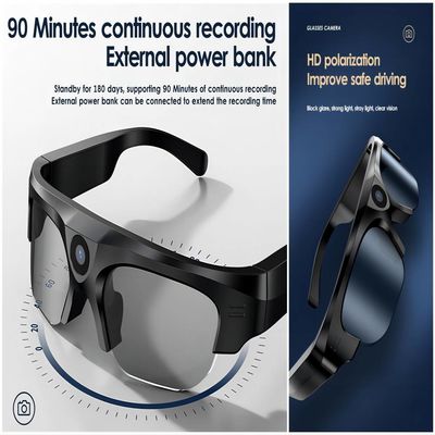 登山2K Bluetoothのビデオ サングラスTR90は開いた耳音楽、電話を組み立てる