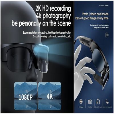 写真、ビデオ、音声が付いている完全なHD 1080P無線Bluetoothのサングラスのカメラ
