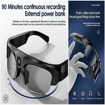 釣、Skydivingのスキーのための4K Bluetoothのビデオ・カメラのサングラス
