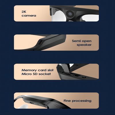 釣、Skydivingのスキーのための4K Bluetoothのビデオ・カメラのサングラス