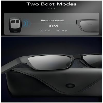 HDのビデオ録画と再充電可能な紫外線保護スパイのビデオ サングラス