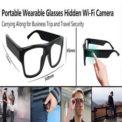 身につけられる身につけられるWIFIビデオ ガラスFHD 1080P 30FPS Vlogのカメラのレコーダー