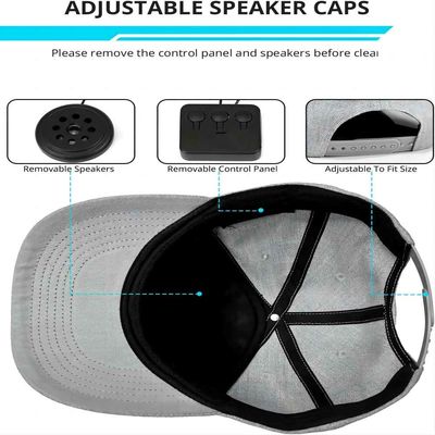 Bluetoothのスピーカーの調節可能なbluetoothの帽子の屋外スポーツのための無線スマートな拡声器付き電話の帽子が付いている帽子