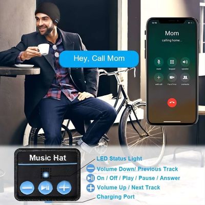 B5人のための暖かさ、女性の冬季スポーツと遊ぶbluetooth、ハンズフリーの電話及び音楽の無線帽子の帽子