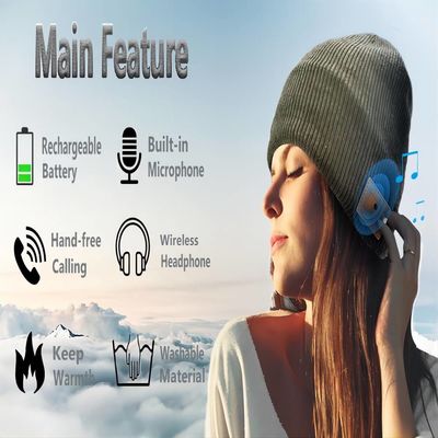 音楽演劇の電話の無線Bluetoothの帽子のヘッドホーン音楽ニットの帽子3ボタン