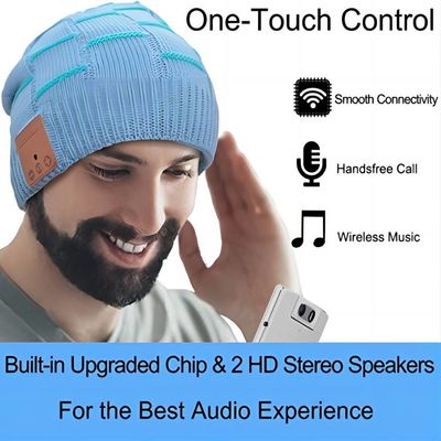 音楽演劇の電話の無線Bluetoothの帽子のヘッドホーン音楽ニットの帽子3ボタン