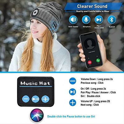 夜釣シャベルの雪のためのRechargable電池のBluetoothの懐中電燈の帽子