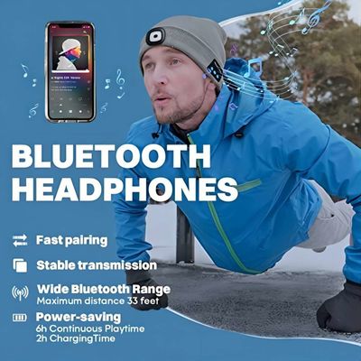 スポーツのBluetoothのヘッドホーンの帽子は音楽電話話Flahslightと自由に渡す