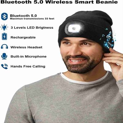 ライト クリスマスのギフトが付いている無線イヤホーンのBluetoothのヘッドホーンの帽子