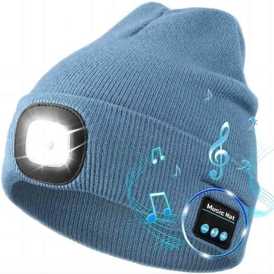 屋外スポーツのトーチが付いている無線ヘッドホーンのBluetoothのヘッドホーンの帽子