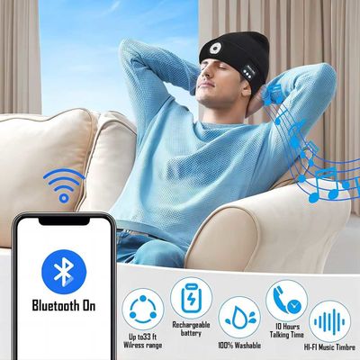 Headflashlightの夜間視界のループ録音が付いている記録のビデオBluetoothのヘッドホーンの帽子
