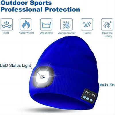 Bluetoothの帽子のカメラ2LEDに乗るオートバイは録音に100°視点をつける