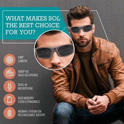 Bluetoothビデオ録画のビデオ サングラス